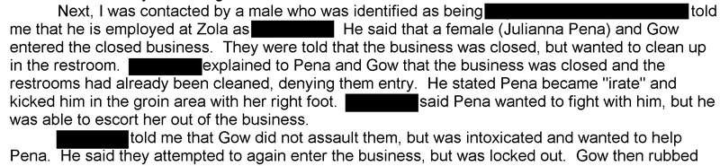 Illustration for article titled Cops: Denied The Bathroom, UFC's Julianna Pena Kicked Two Men In The Groin